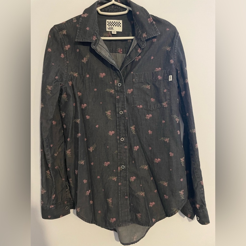 Floral Black Shirt
